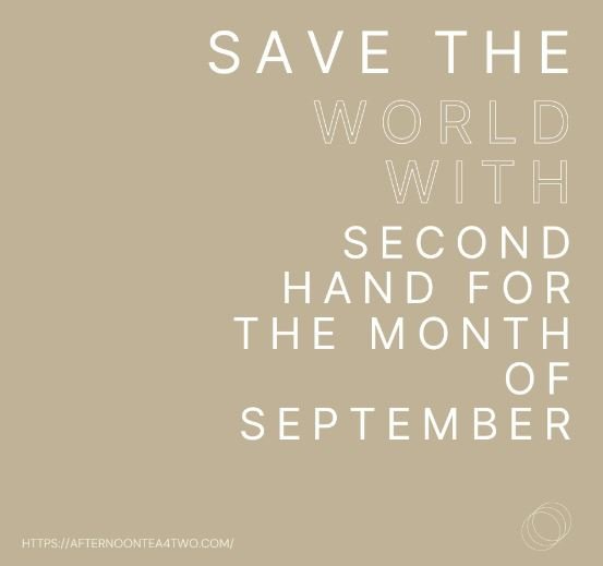 SECOND HAND SEPTEMBER – Explore #SecondhandSeptember on Instagram…